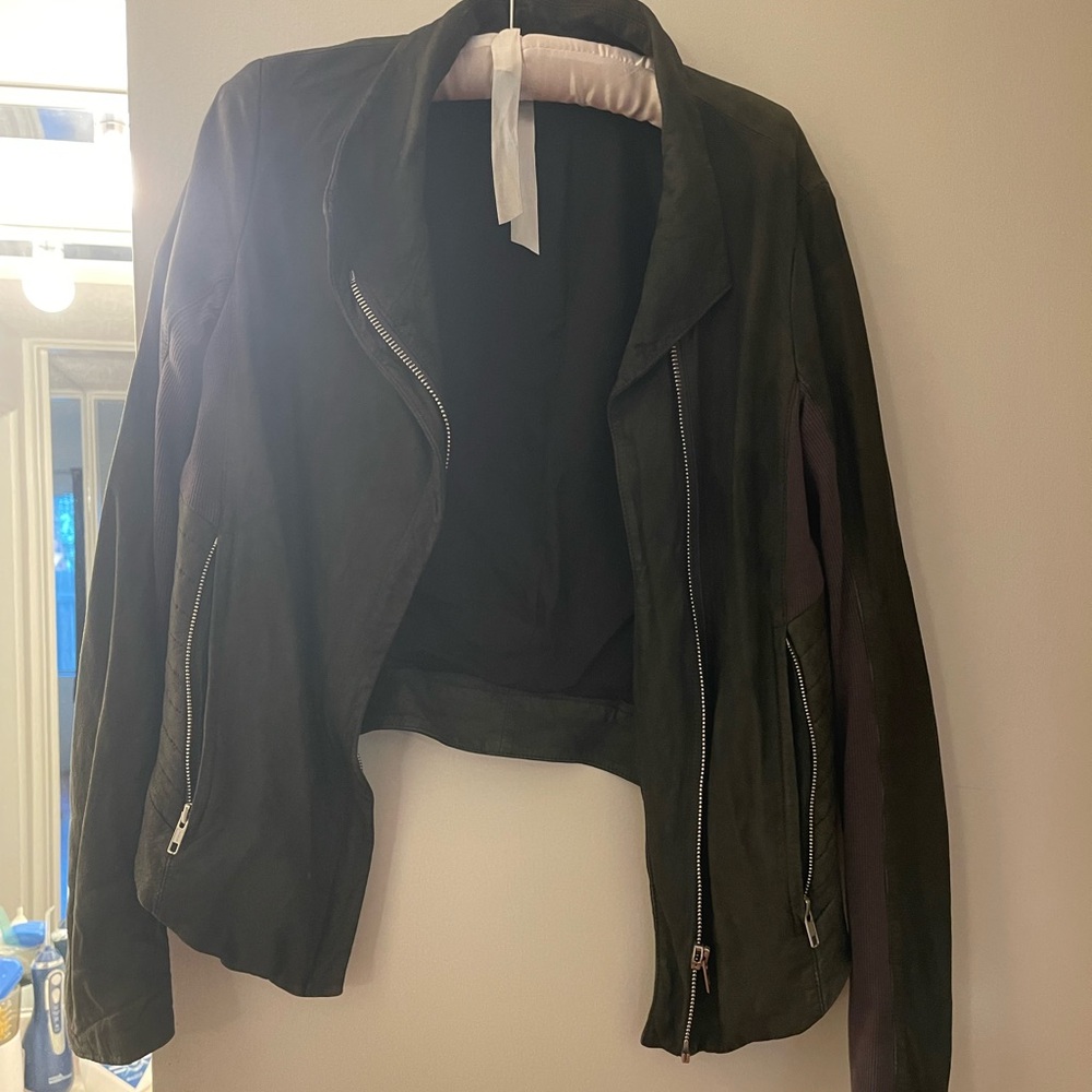 Helmet Lang Women's Grey Moto Jacket